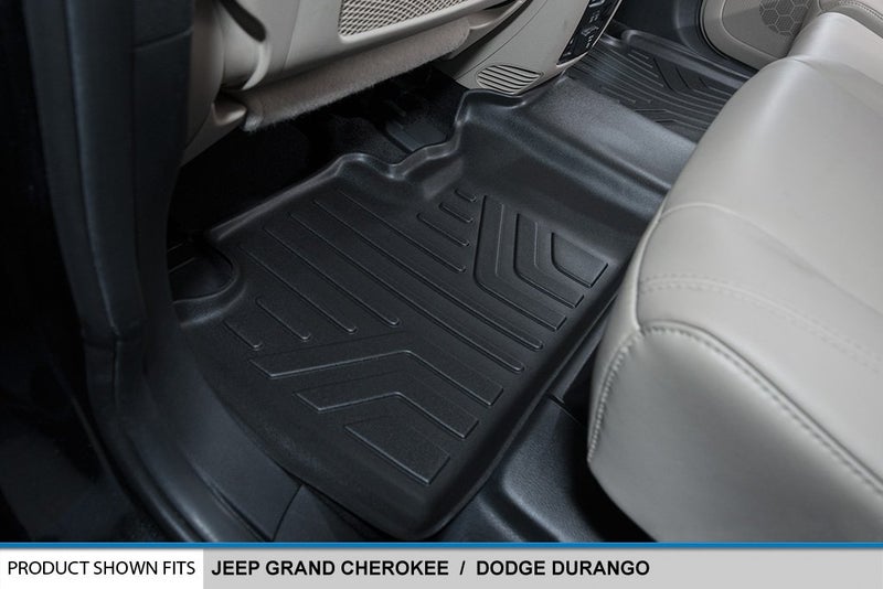 SMARTLINER Floor Mats 2 Row Liner Set Compatible with 2013-2016 Dodge Durango - Image 4